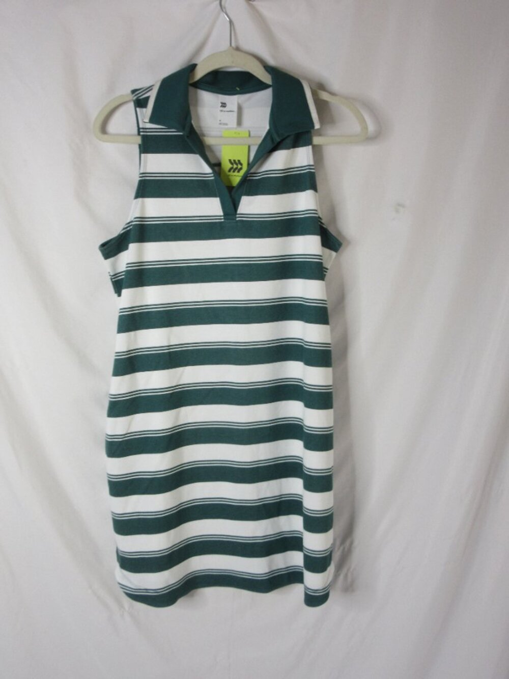 All in Motion Dress Activewear Polo Tennis Green Stripes Size Medium NWT - Picture 9 of 9